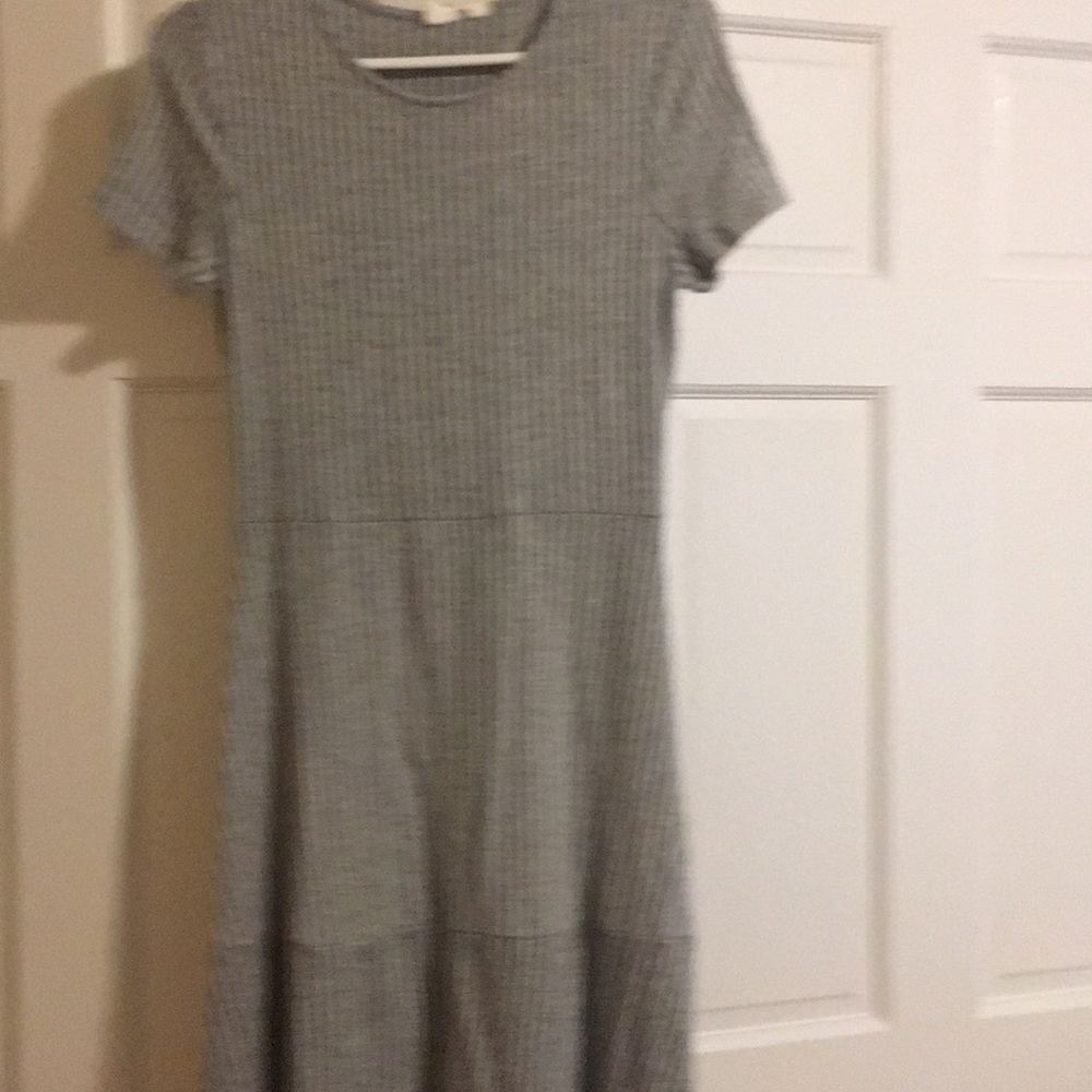 Gray knit dress
